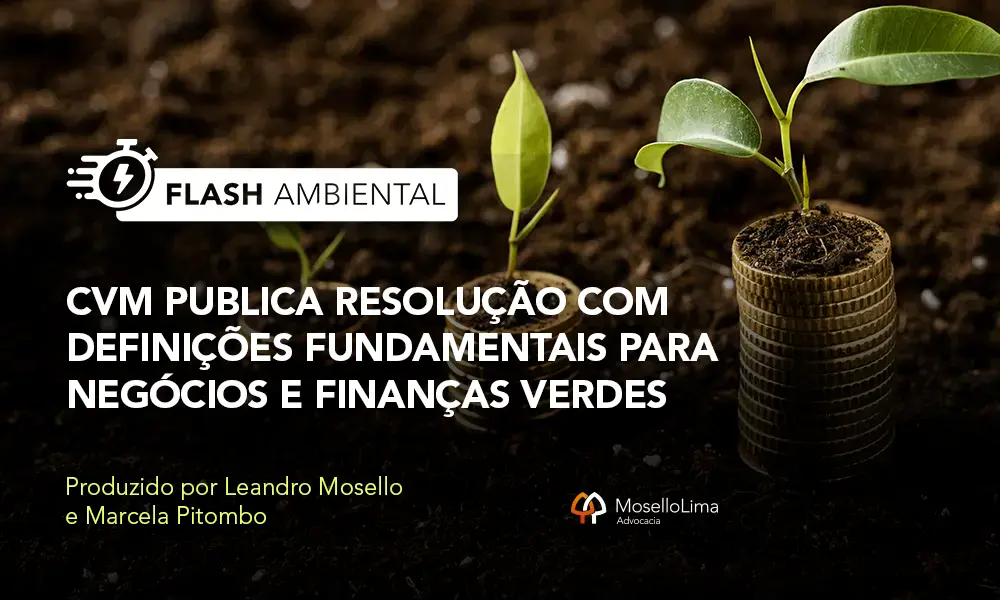 CVM publica resolução com definições fundamentais para negócios e finanças verdes